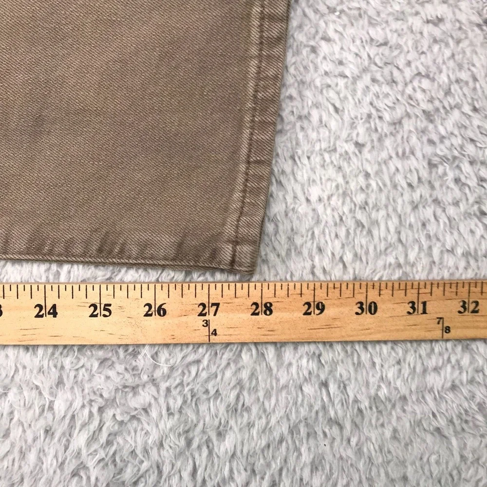 American Eagle Jeans Mens 26x30 Brown Slim Straight Easy Flex Stretch Denim NEW